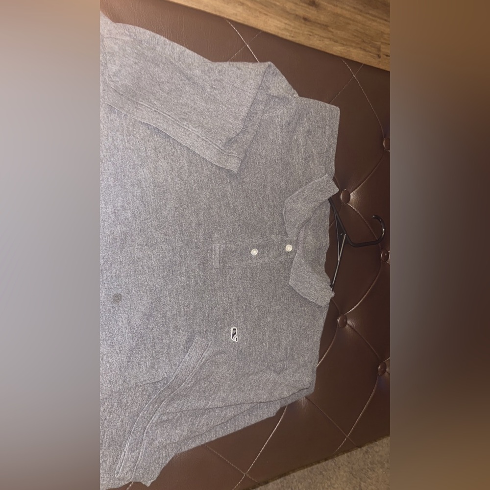 vineyard vines grey polo